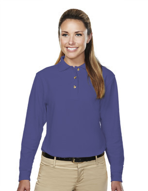 LADIES LONG SLEEVE POLO