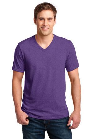 100% Ring Spun Cotton V-Neck T-Shirt.