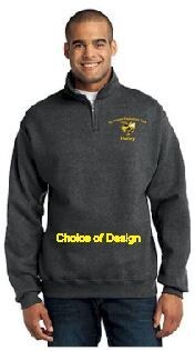 1/4-Zip Cadet Collar Sweatshirt.