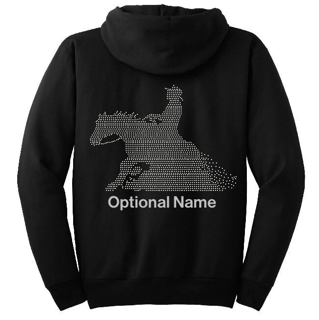 Hoodie with Large Reining Horse