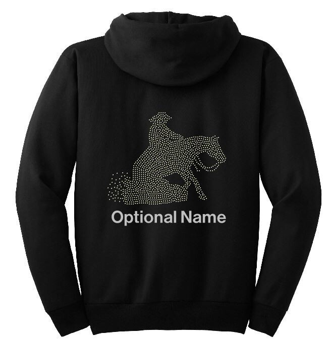 Hoodie with Reining Horse