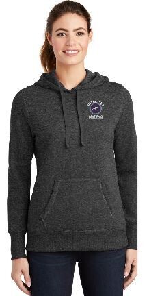 Ladies Pullover Hooded Sweatshirt-Teal