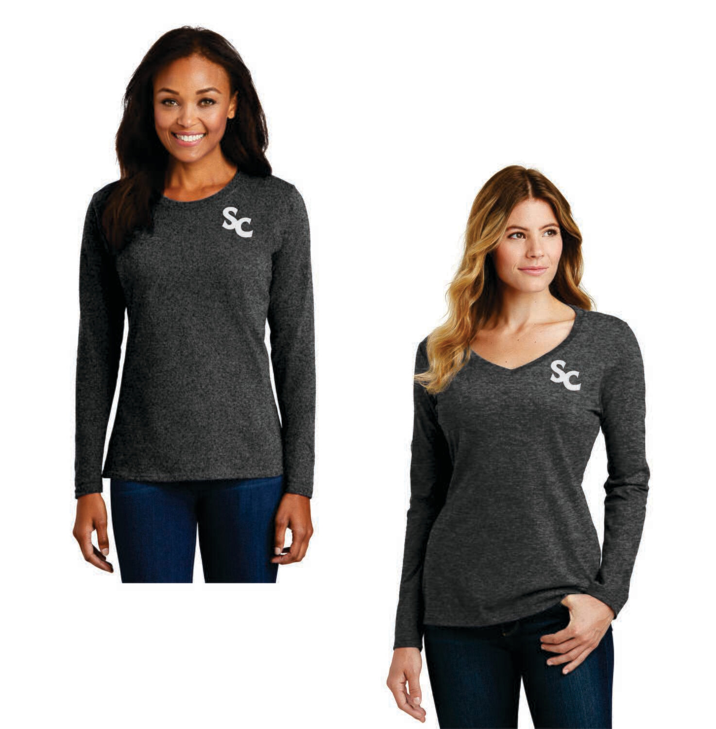 Ladies Long Sleeve Core Cotton Tee