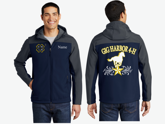 Mens PA Hooded Soft Shell Jacket
