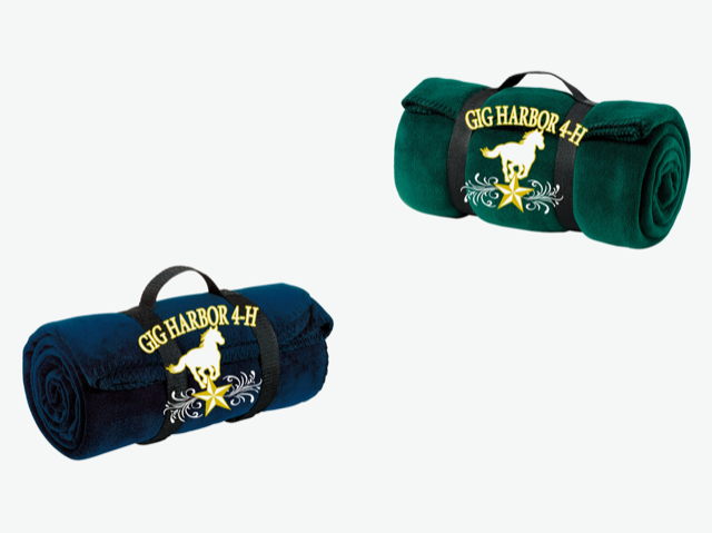 Fleece Blanket with Strap