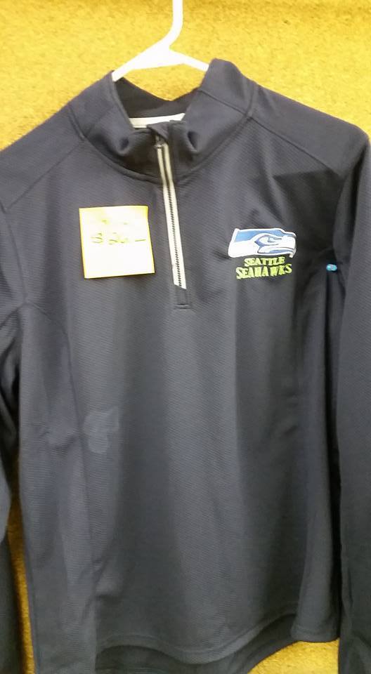 Ladies Seahawks 1/4 Zip Pullover