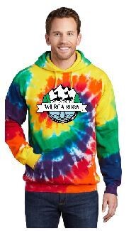 Tie-Dye Pullover Hooded Sweatshirt