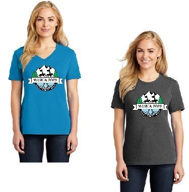 LADIES CREW OR VEE NECK T SHIRT