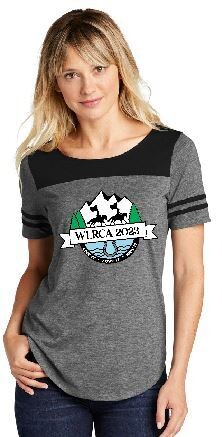 Ladies Tri-Blend Wicking Fan Tee