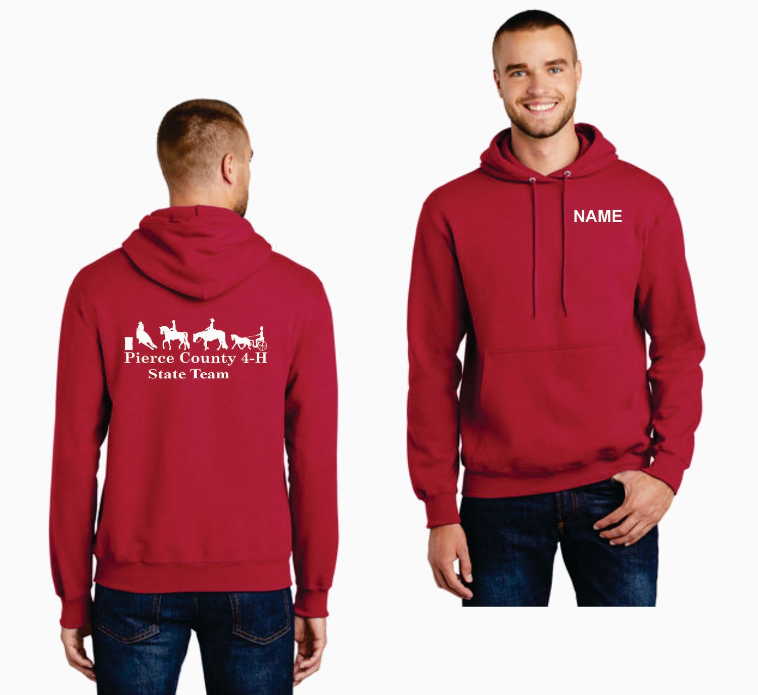 Unisex (mens) Pullover Hooded Sweatshirt