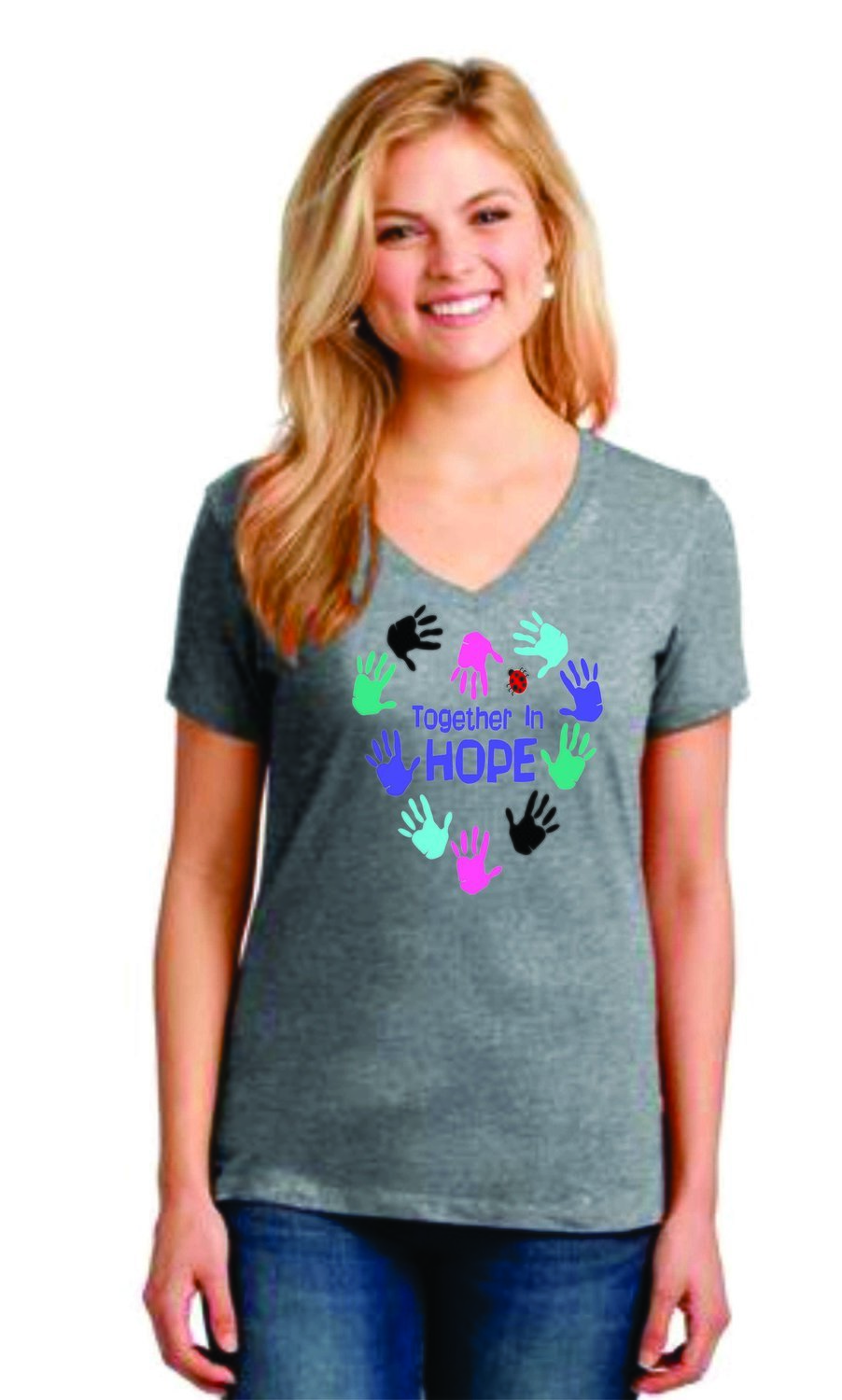 Ladies V- Neck Tee