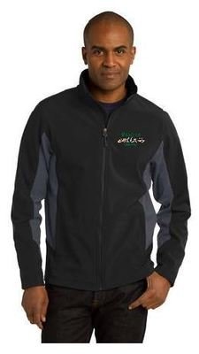 Mens Core Colorblock Soft Shell Jacket