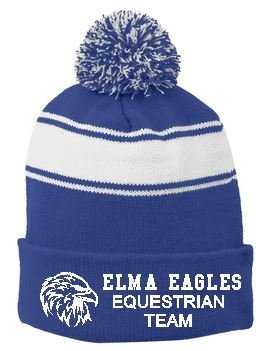 Elma Eagles Stripe Pom Pom Beanie