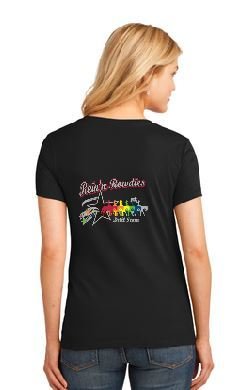 LADIES V NECK T SHIRT