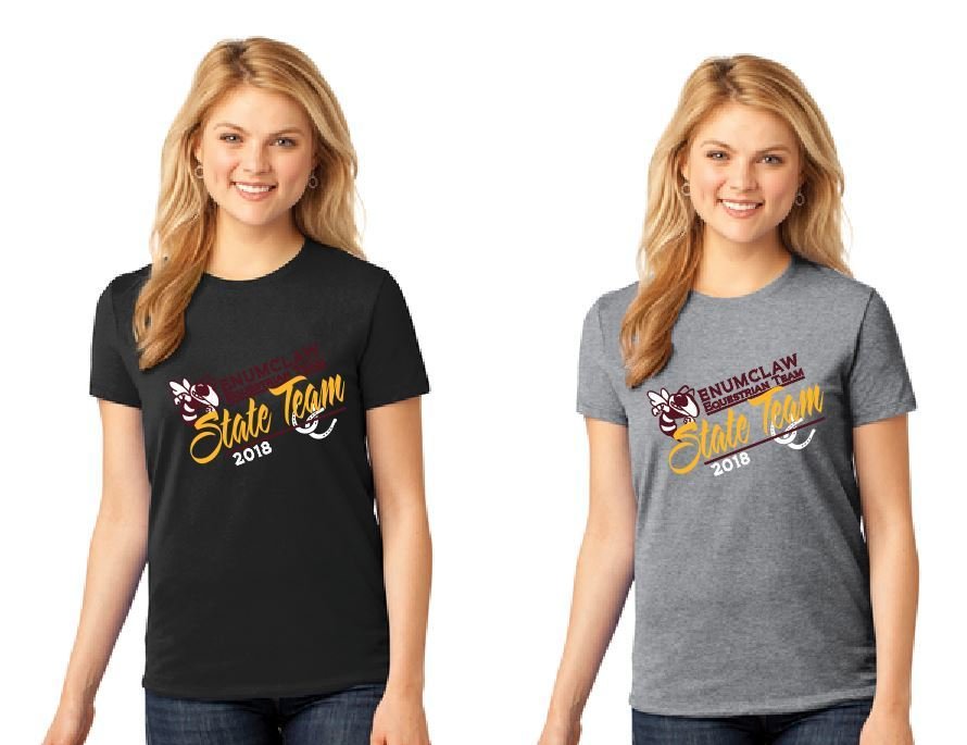 2018 STATE TEAM Scoop Neck Ladies T Shirt
