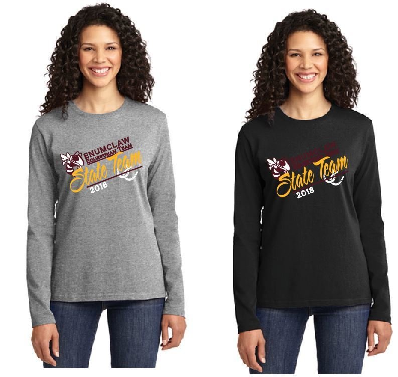 2018 STATE TEAM Ladies Long Sleeve T Shirt