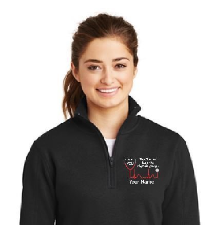 LADIES FULL 1/4 ZIP FLEECE PULLOVER