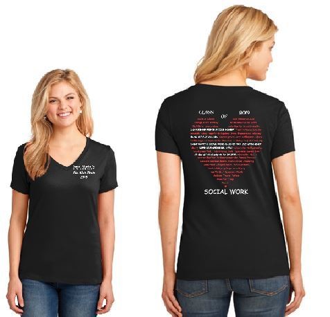 Ladies Cotton Tee V Neck