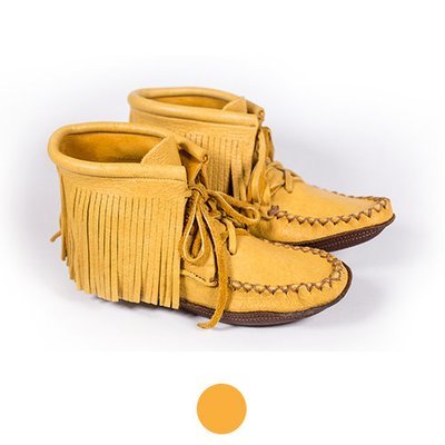 Moose Hide Ankle Boot Moccasin