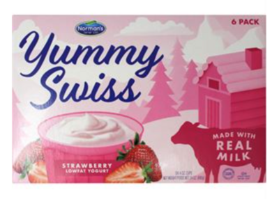 Yummy Swiss Fam. 6 pack Strawberry Passover