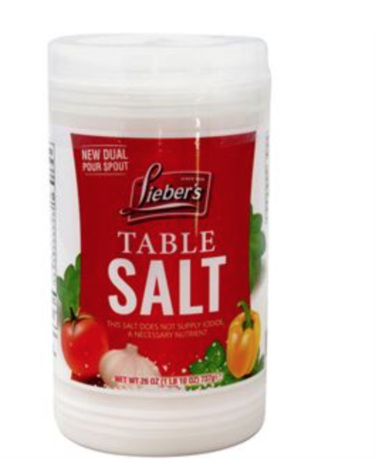 Table Salt, 26 Oz, Passover