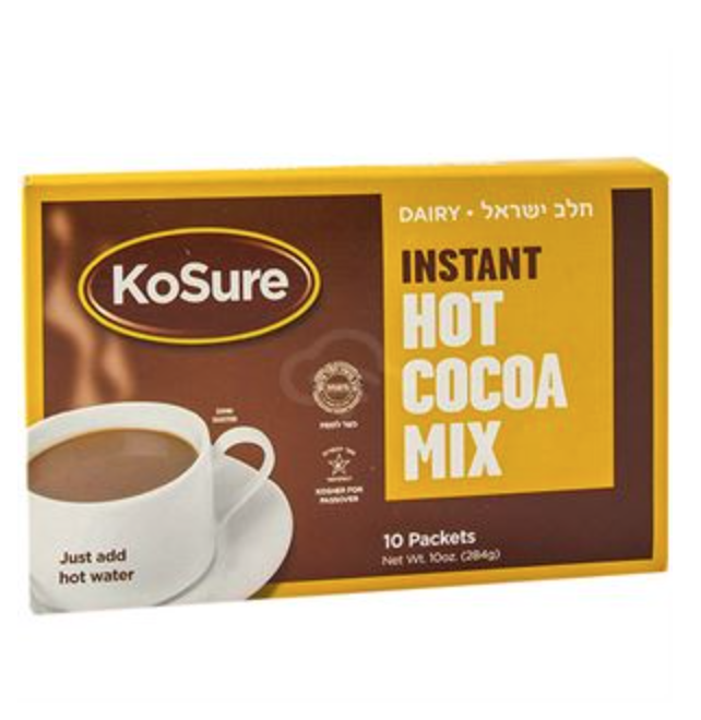 Ko-Sure Instant Hot Cocoa Mix, 10 Packets, 10 Oz, Passover