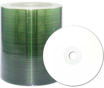 Value-Line CD-R, 52X, 700MB, White Inkjet Hub Printable, 500 Discs, 100 Disc Shrink Wrapped Packs