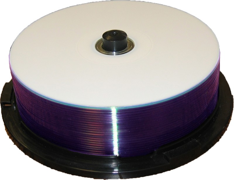 DVD+R DL, 8X, 8.5GB, White Thermal Hub Printable, 200 Discs, 20 Disc Cake Box Spindles