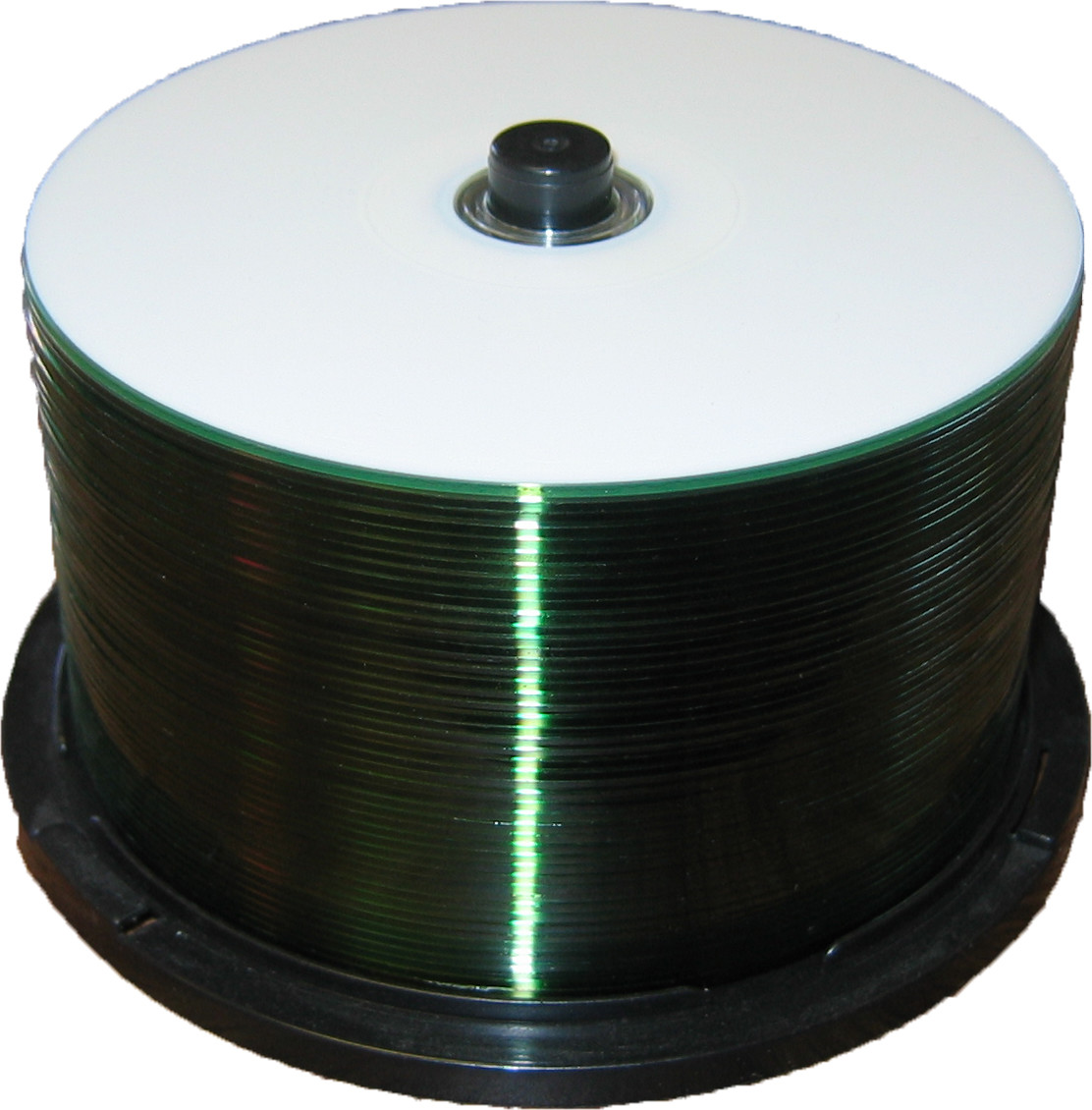 CD-R, 52X, 700MB, White Inkjet Water Resistent Hub Printable, 300 Discs, 50 Disc Cake Box Spindles