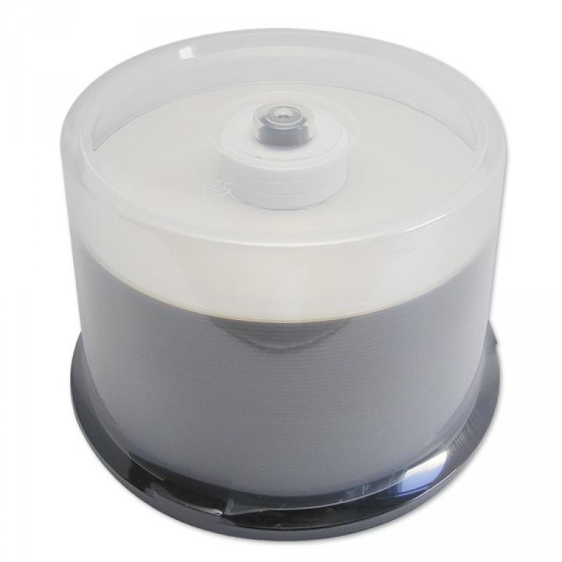 BD-R, 25GB, 6X, White Inkjet Hub Printable, 200 Discs, 50 Disc Cake Box Spindles
