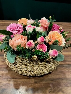 PANIER &quot;ROSES DREAM&quot;