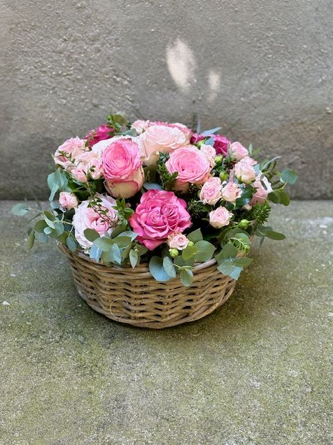PANIER &quot;ROSES DREAM&quot;