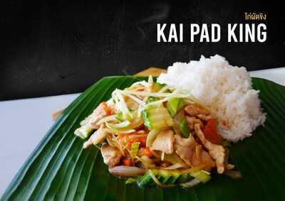 KAI PAD KING - Poulet gingembre Chicken ginger