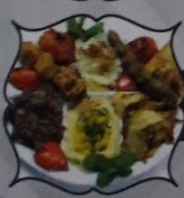 MIXED GRILL kafta, chichtaouk, chawarma, accompagné de riz et hommos