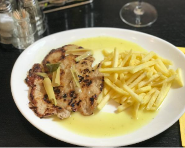 Escalope de veau à la citronnelle