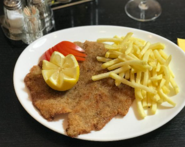 Escalope de veau panée