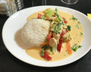 Émincé de poulet au curry