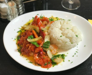 Gambas au curry
