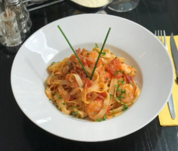Tagliatelles aux crevettes