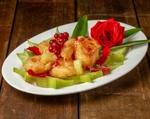 CREVETTES SAUCE AIGRE DOUX