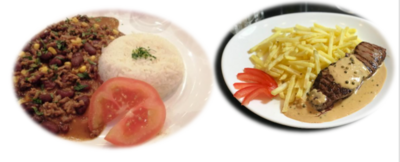 Bœufs et porcs.