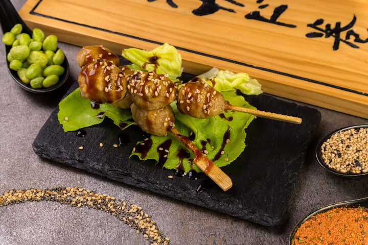 Brochettes boulette de poulet