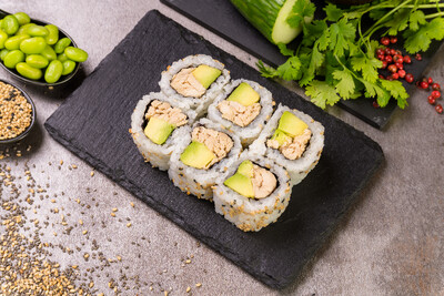 California Poulet Teriyaki avocat Rolls