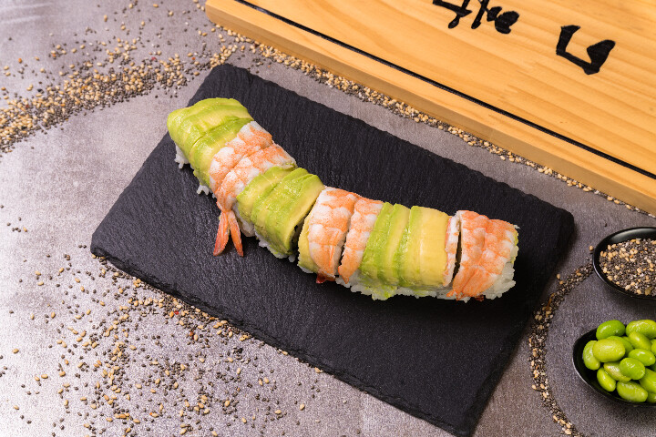 Rainbow crevettes avocat