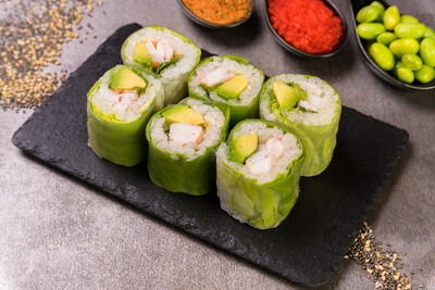 Spring crevettes avocat Rolls