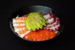 93.Chirashi Avocat Saumon Thon Crevette Poulpe
