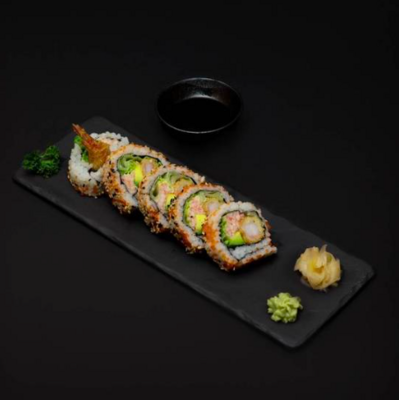 Ebi Fry, Surimi & Avocado Sushi Rolls