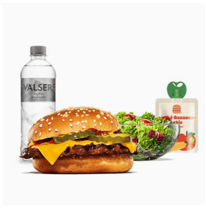 King Junior Meal Cheeseburger