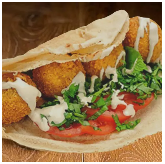 Galette falafels