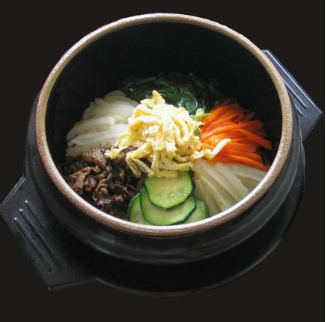 Dolsot bibimbap aux légumes